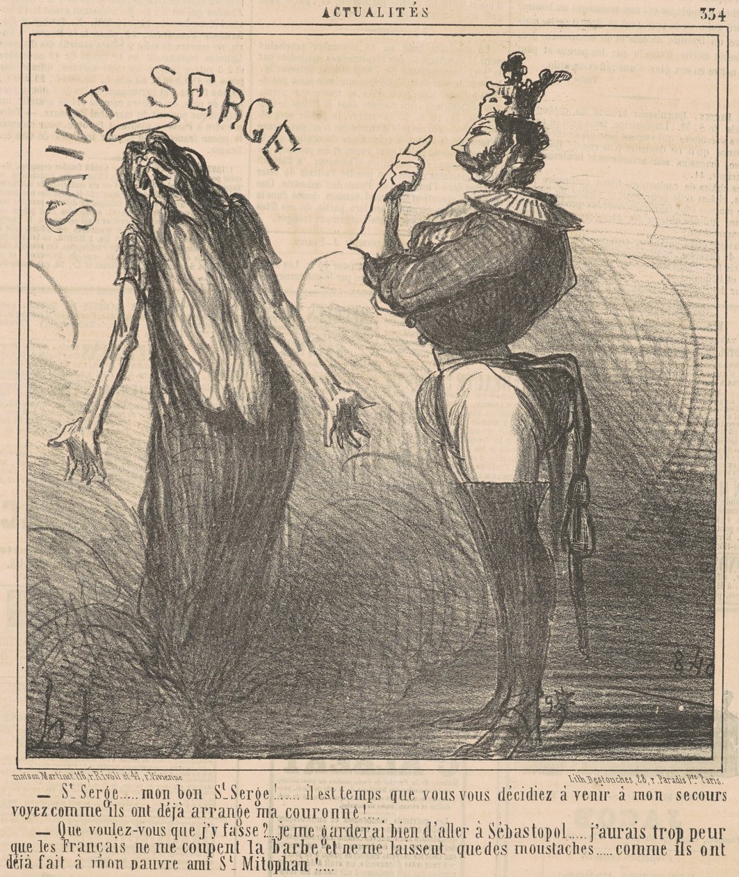 Pyhä Sergius... Hyvä pyhä Sergius! tekijältä Honoré Daumier