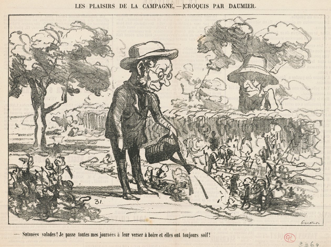 Helvetin salaatit... tekijältä Honoré Daumier