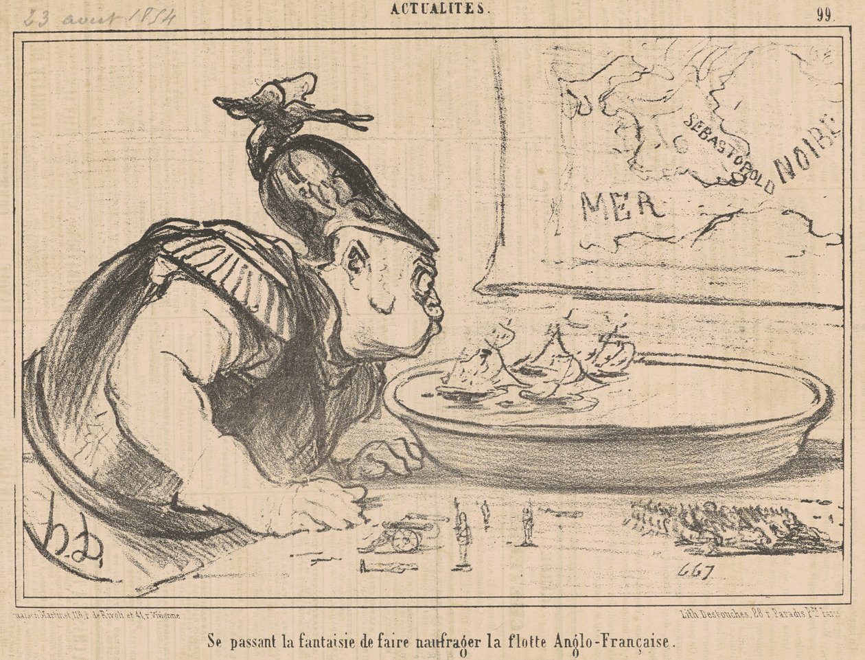 Välitetään tuhoamisen fantasiaa... tekijältä Honoré Daumier