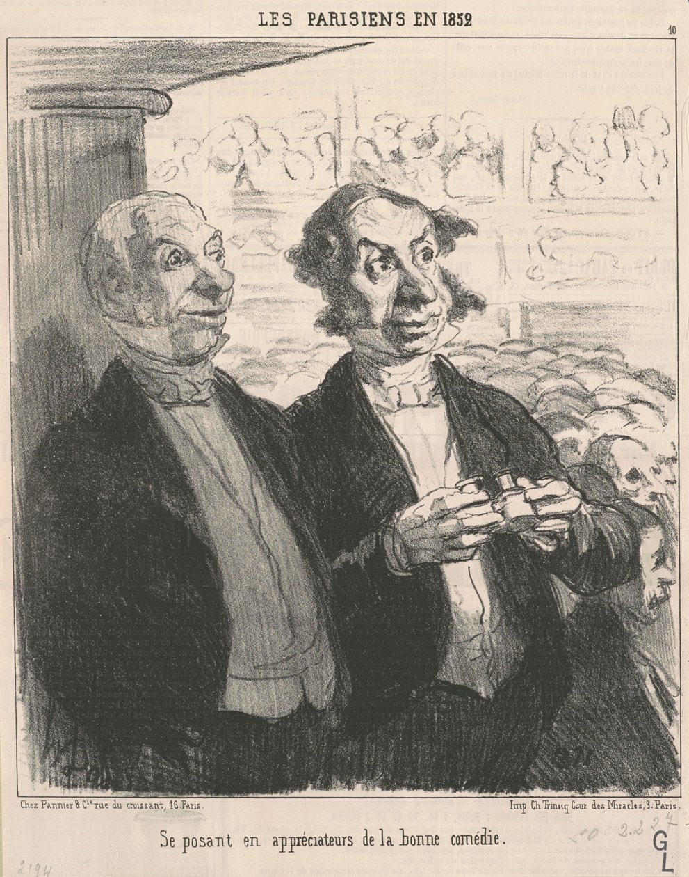 esiintyy arvostajana tekijältä Honoré Daumier