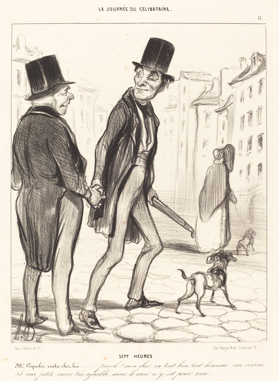 Seitsemän tuntia tekijältä Honoré Daumier