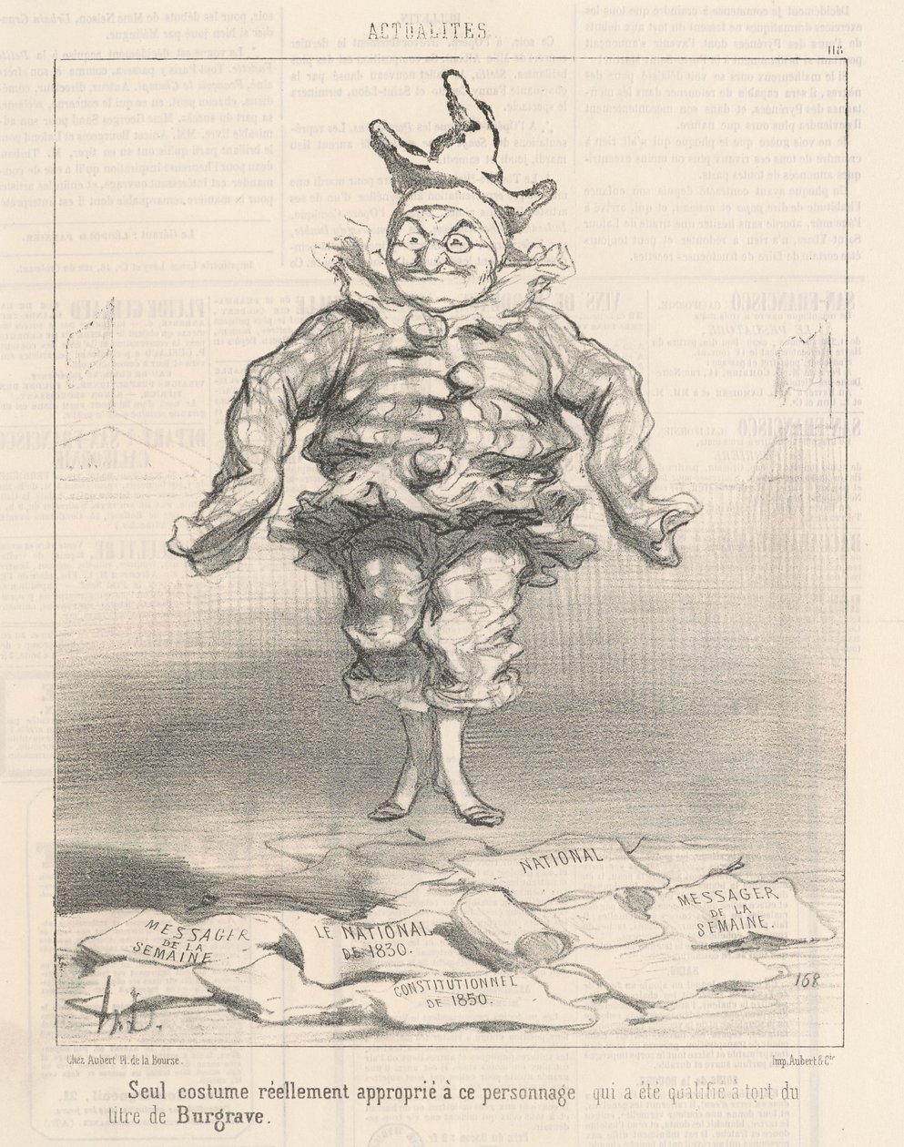 Vain puku ...sopii tälle hahmolle tekijältä Honoré Daumier