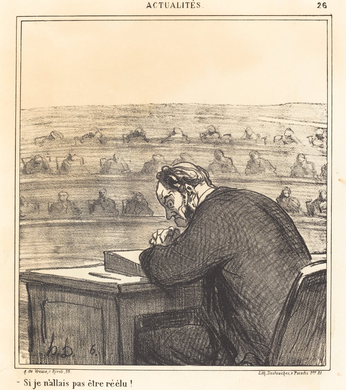 Jos minua ei valittaisi uudelleen! tekijältä Honoré Daumier