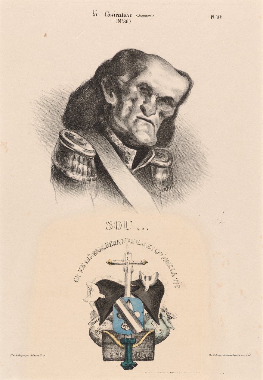 Soult (marsalkka) tekijältä Honoré Daumier