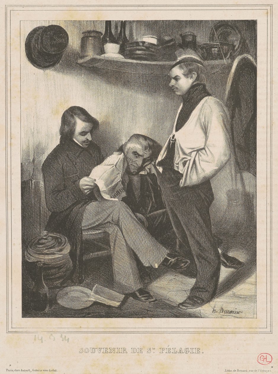Pyhän muisto Pelagie tekijältä Honoré Daumier