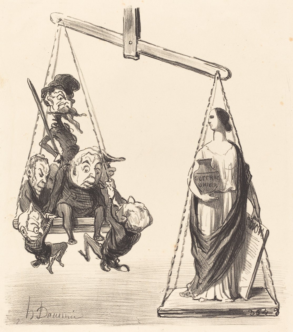 yleinen äänioikeus tekijältä Honoré Daumier