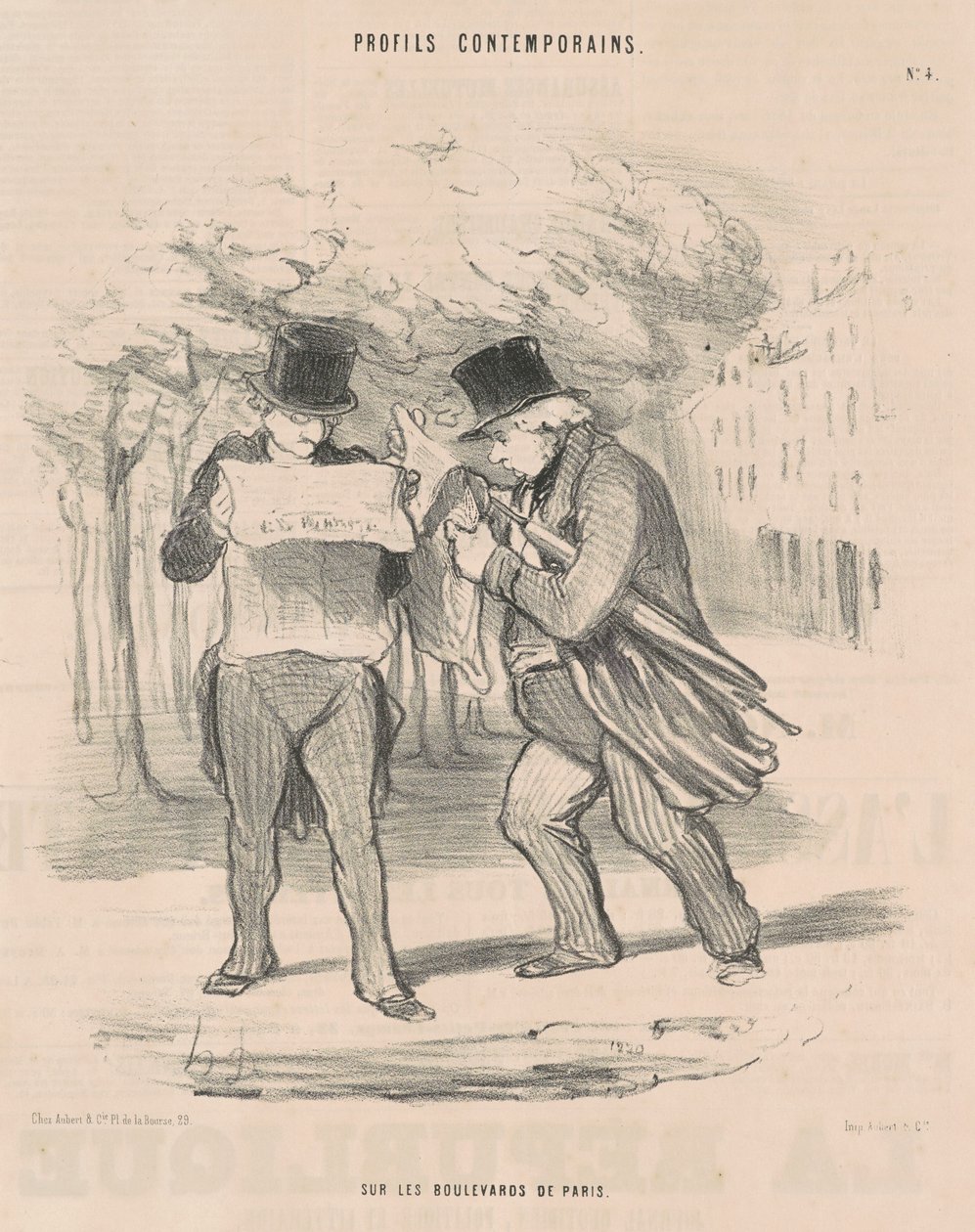 Pariisin bulevardeilla tekijältä Honoré Daumier