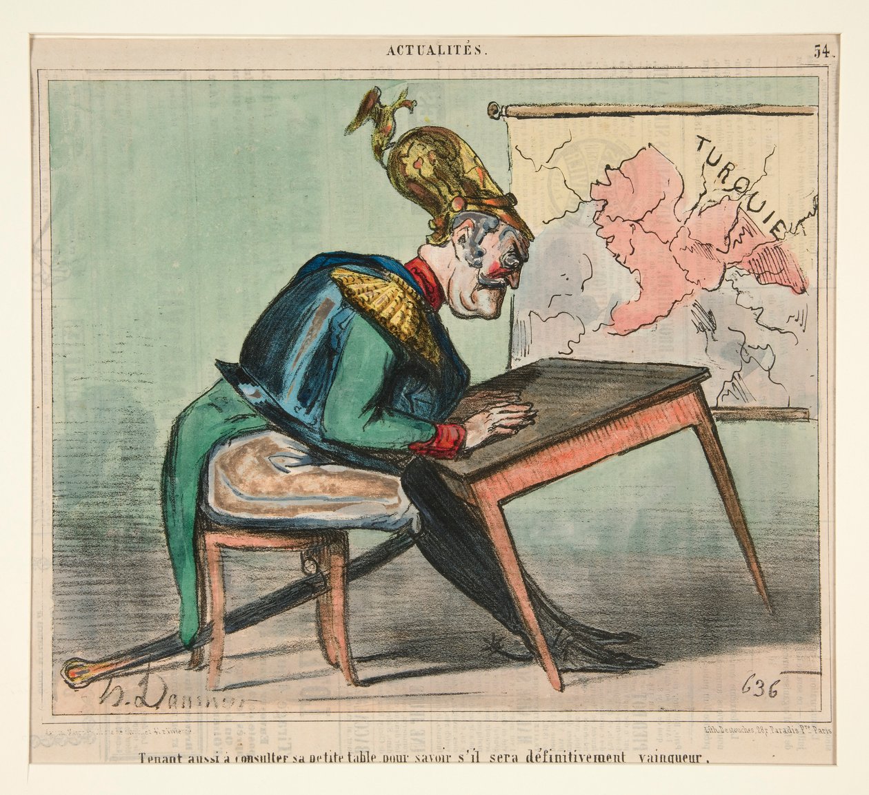 Haluaisi myös tutustua hänen pieneen pöytäänsä tekijältä Honoré Daumier