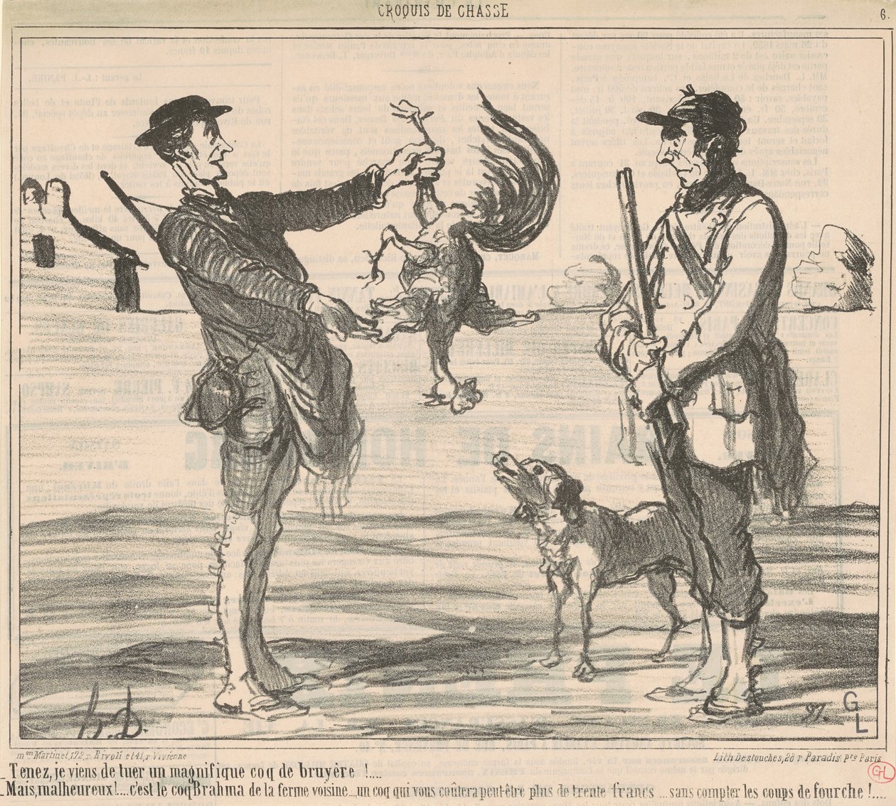 Tapoin juuri upean... tekijältä Honoré Daumier