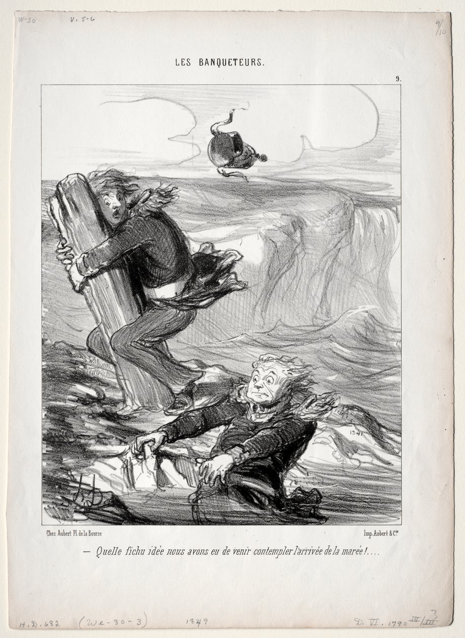 The Banqueters, levy 9: Mikä säälittävä ajatus meillä onkaan... tekijältä Honoré Daumier
