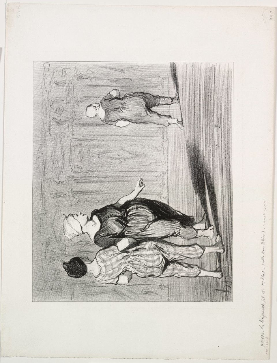The Bathers, levy 15: Se on taas hän, kaunis muoti, rouva Coquardeau! tekijältä Honoré Daumier