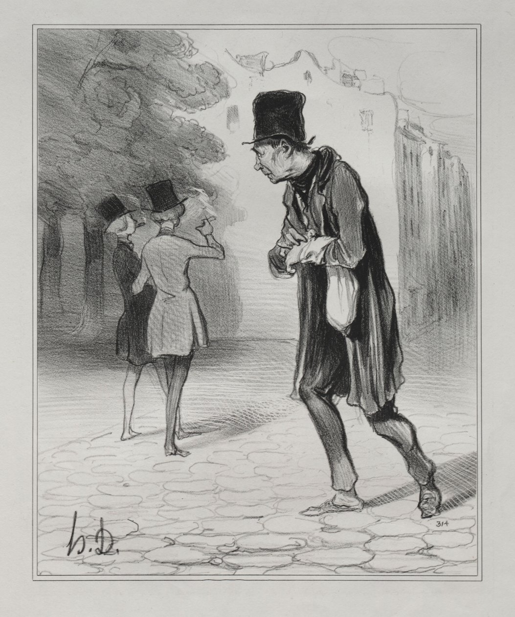 The Bohemians of Paris, levy 4: The Collector of Sigar Stubs, 5. joulukuuta 1841. tekijältä Honoré Daumier