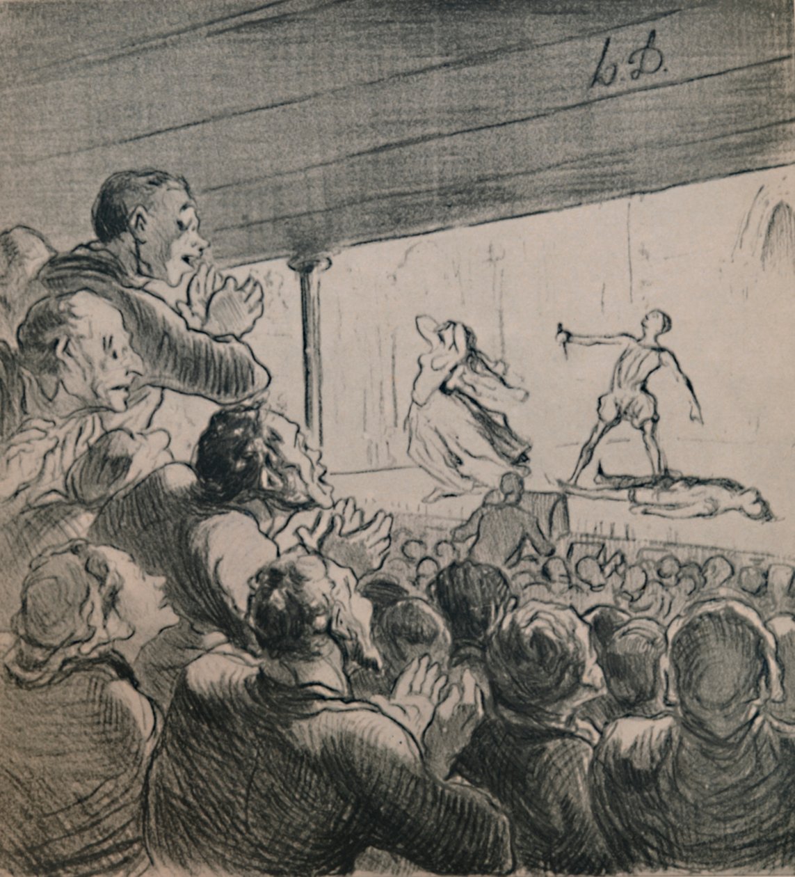 Draama, noin 1860-luku, 1946. tekijältä Honoré Daumier