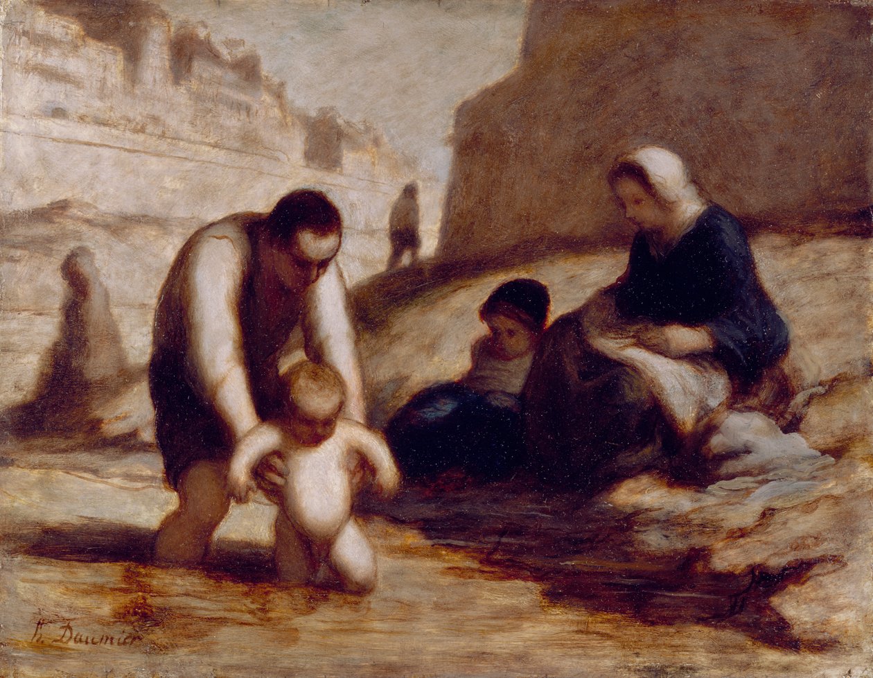Ensimmäinen kylpylä tekijältä Honoré Daumier