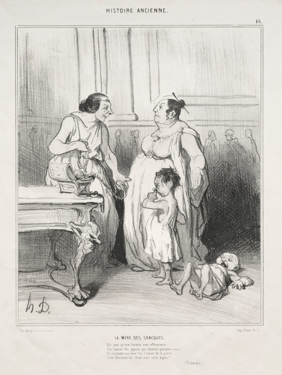Gracchin äiti tekijältä Honoré Daumier