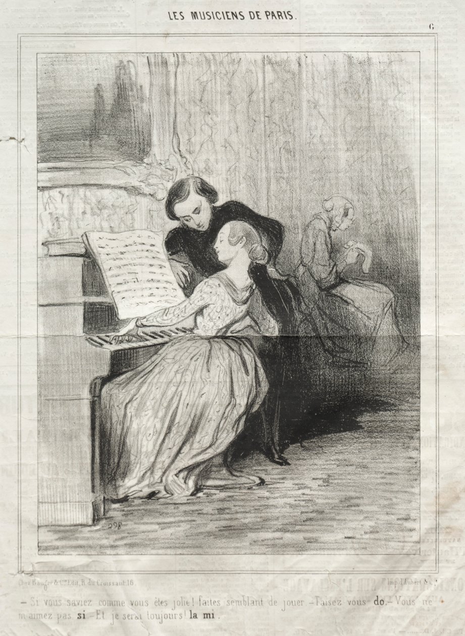 Pariisin muusikot, levy 6: Jos tietäisit kuinka kaunis olet! tekijältä Honoré Daumier