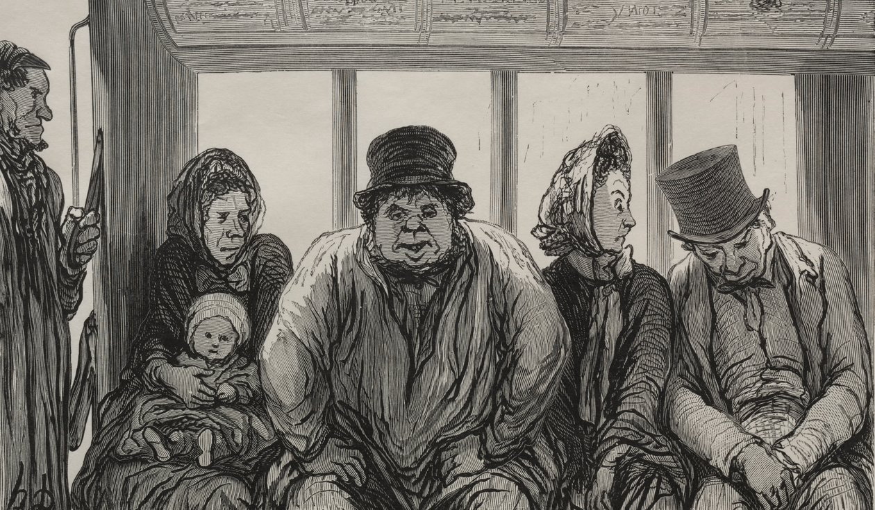 Omnibus: Omnibusin sisätilat. tekijältä Honoré Daumier