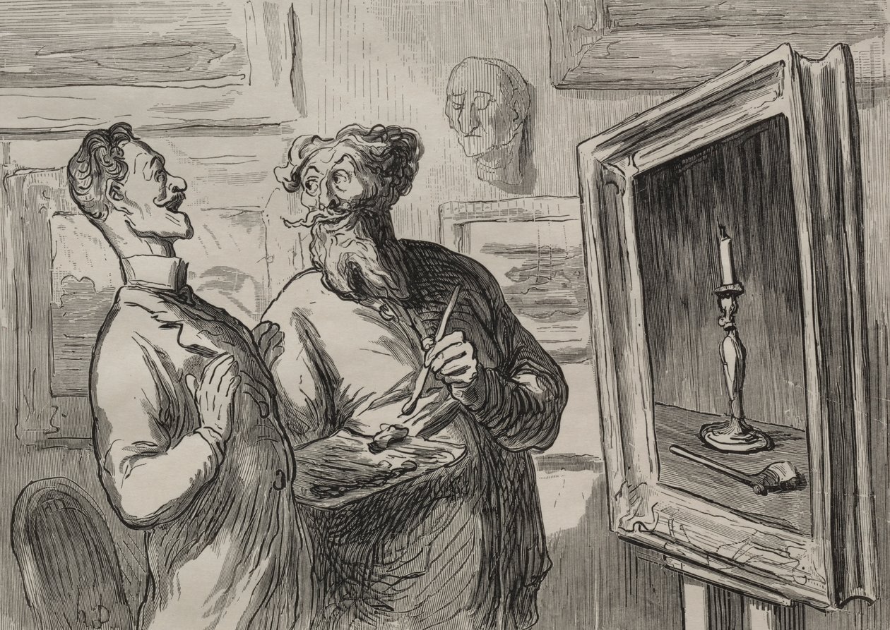 Maalarit: Realisti löytää aina toisen realistin ihailemaan häntä. tekijältä Honoré Daumier