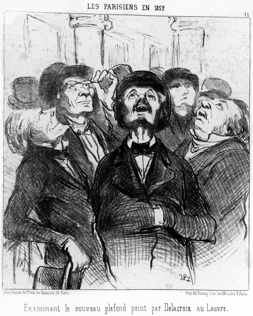 Pariisilaiset vuonna 1852 tutkimassa Delacroix