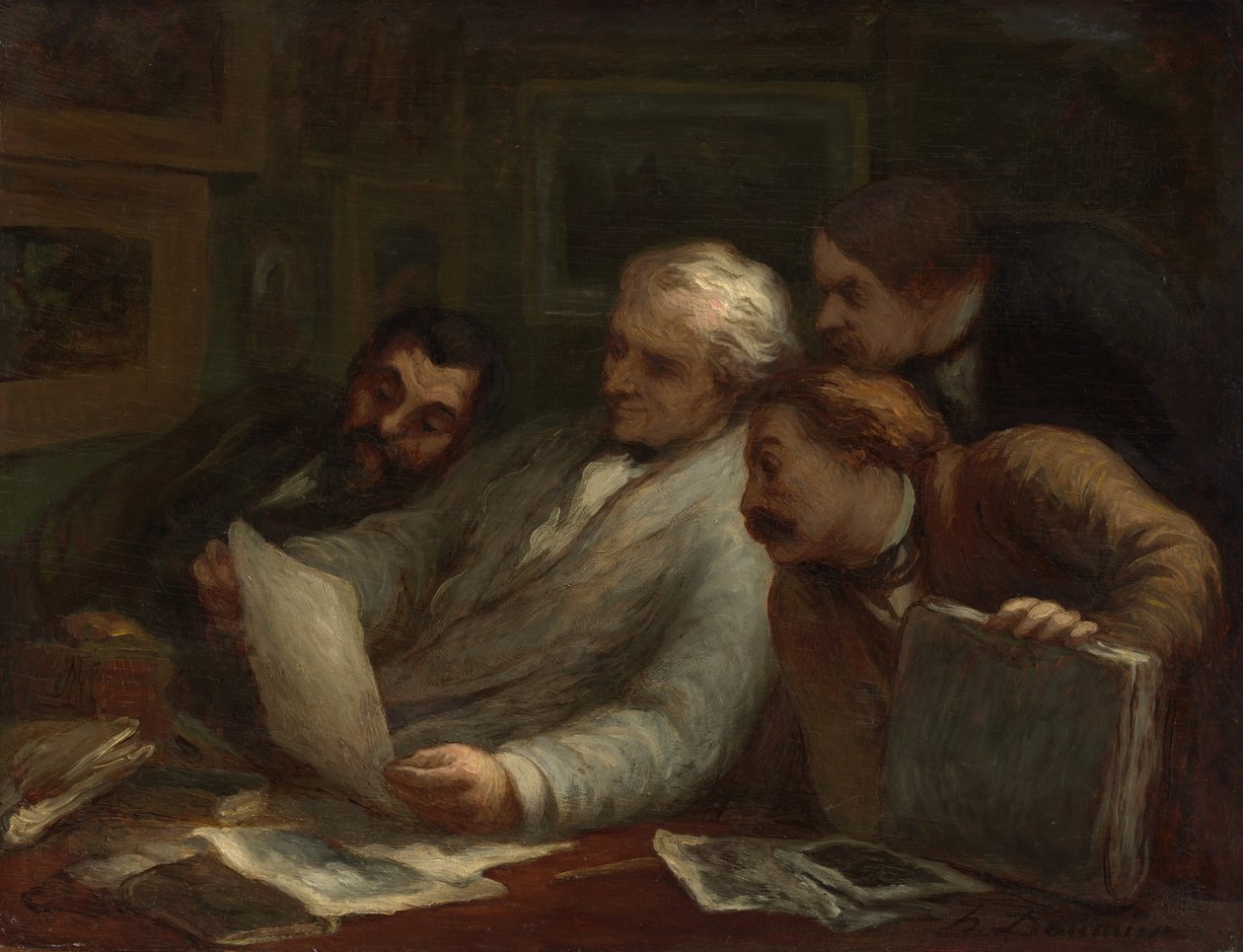 Print Collectors, n. 1860-63 tekijältä Honoré Daumier
