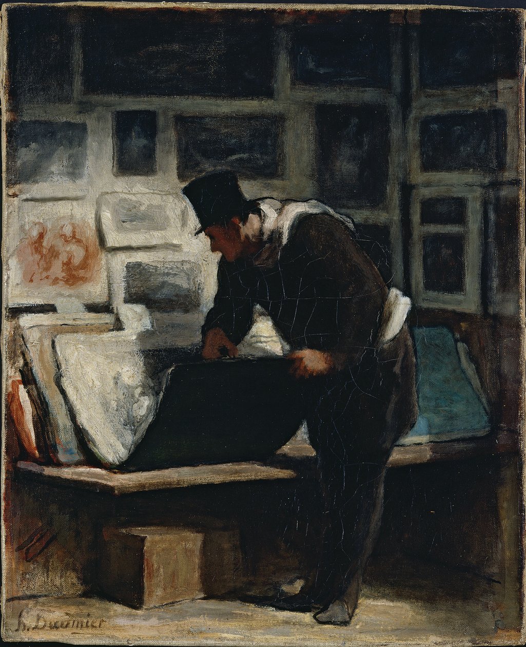 Tulosteiden keräilijä tekijältä Honoré Daumier