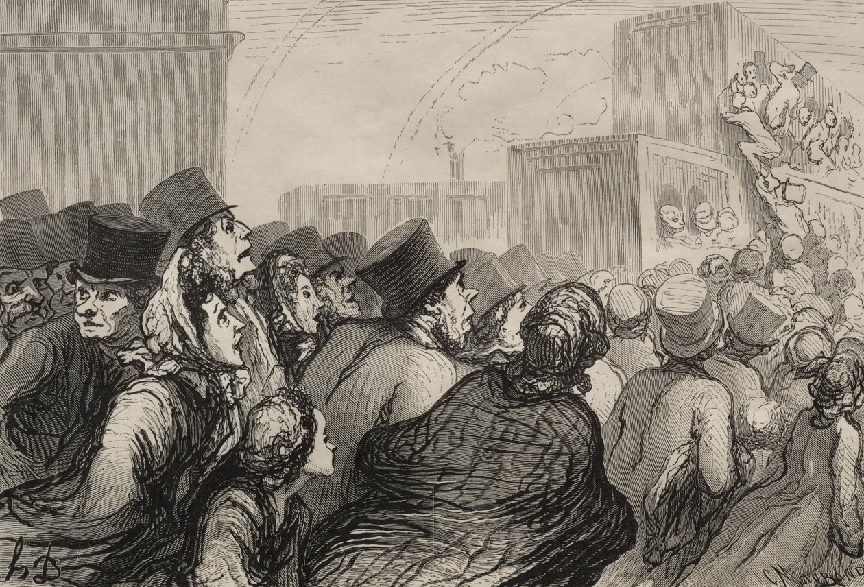 Rautatie: sunnuntairetki tekijältä Honoré Daumier