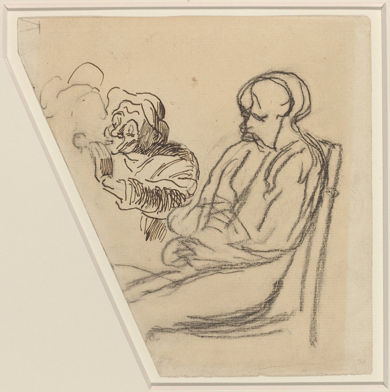 Tupakoitsija tekijältä Honoré Daumier