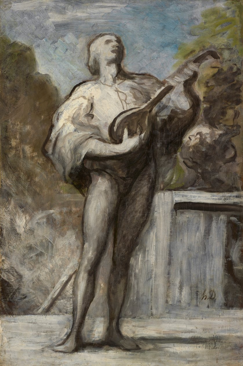 Trubaduuri tekijältä Honoré Daumier