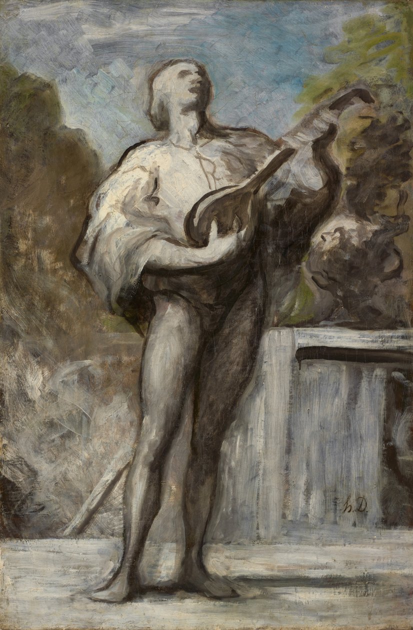 Trubaduuri, 1868-1873 tekijältä Honoré Daumier