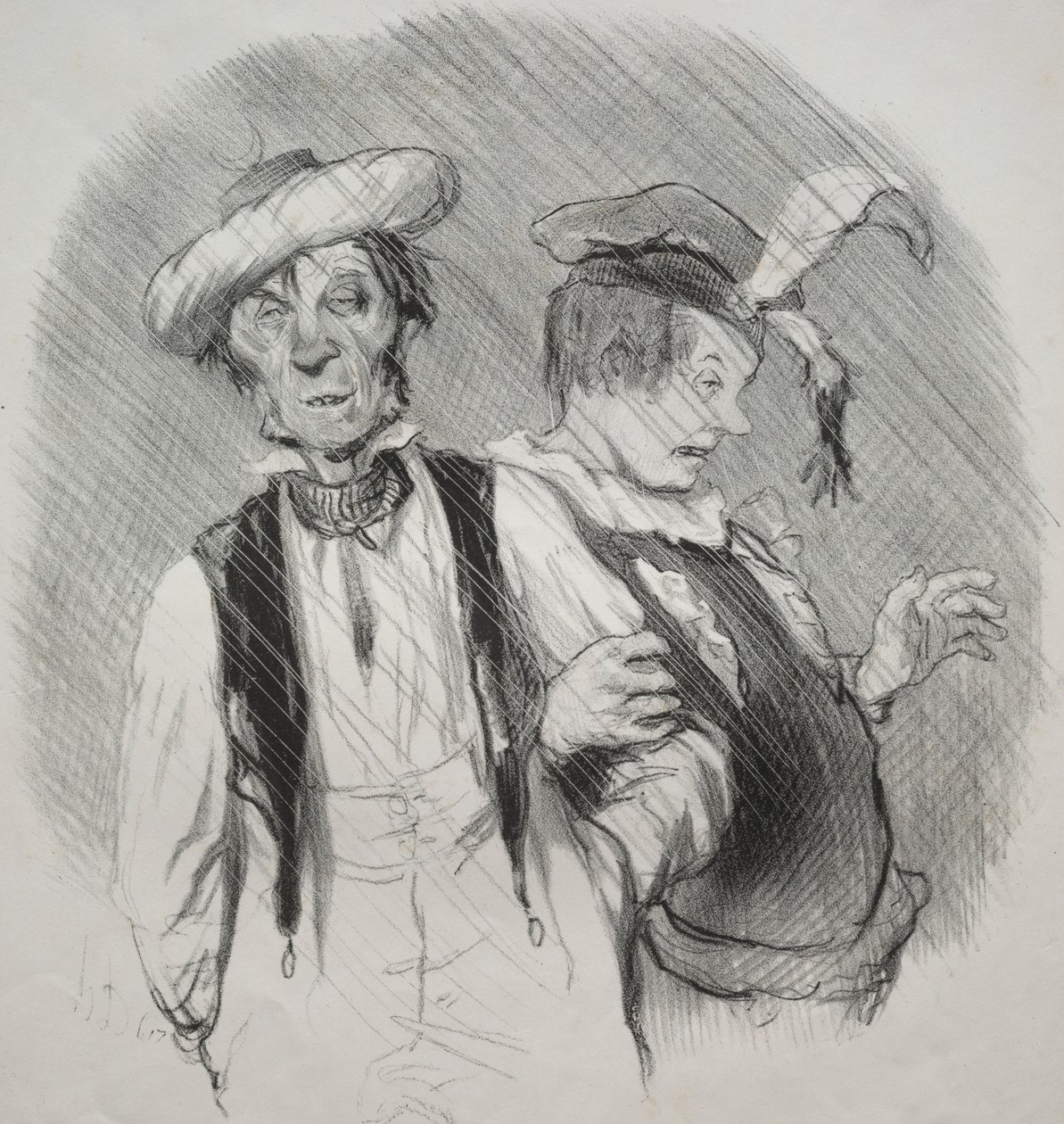 Elämän kauniit päivät, levy 18: Mardi gras tekijältä Honoré Daumier