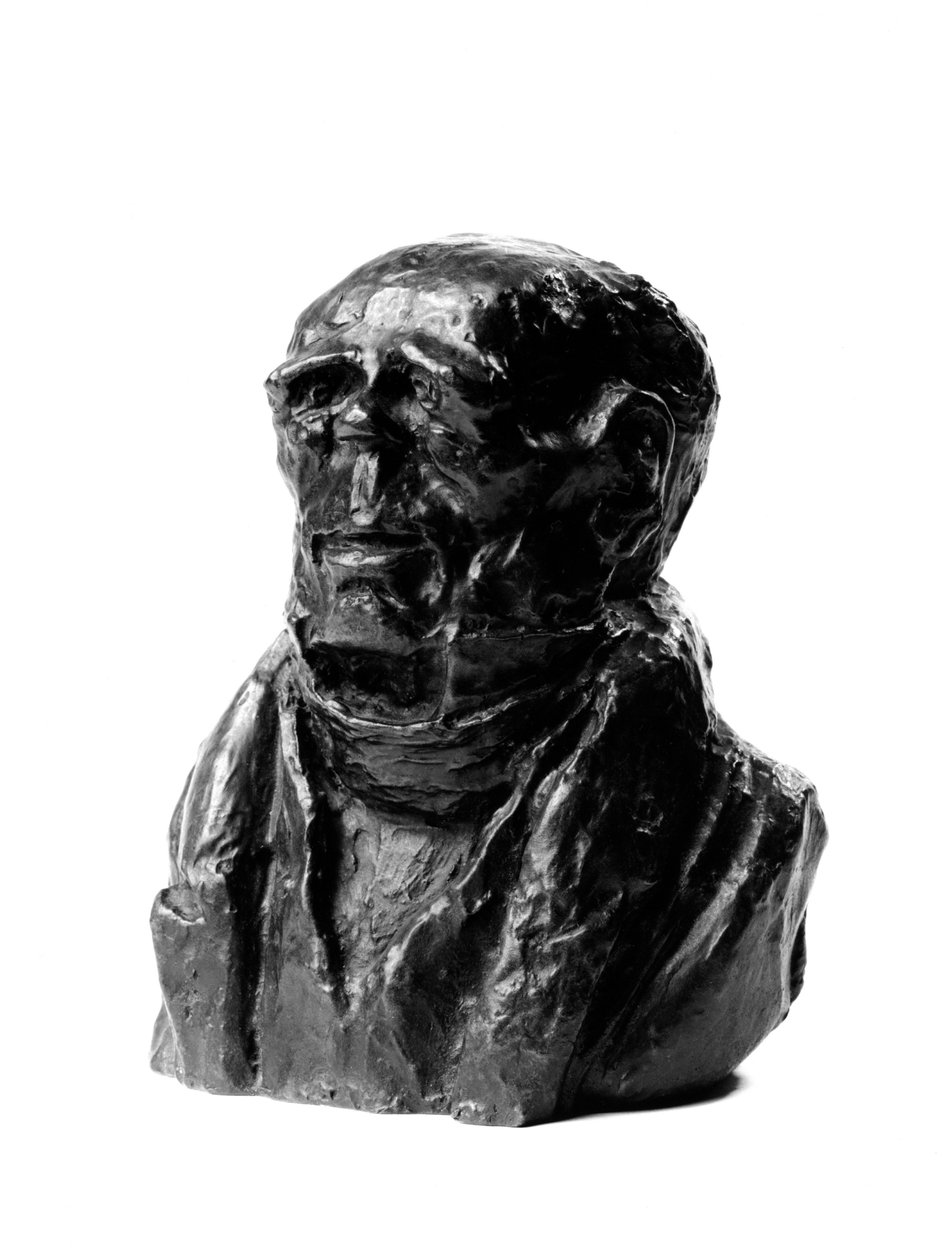 Benjamin Delessert (1773-1847), teollisuusmies ja kansanedustaja, "Celebrites du Juste Milieu" -sarjakuvan rintakuvat. Terminaali tetu.” Honore Daumierin (1808-1879) veistos 1800-luku. Inv L 48,2 Koko cm K 17 x L 13 Musee des Beaux Arts tekijältä Honoré Daumier