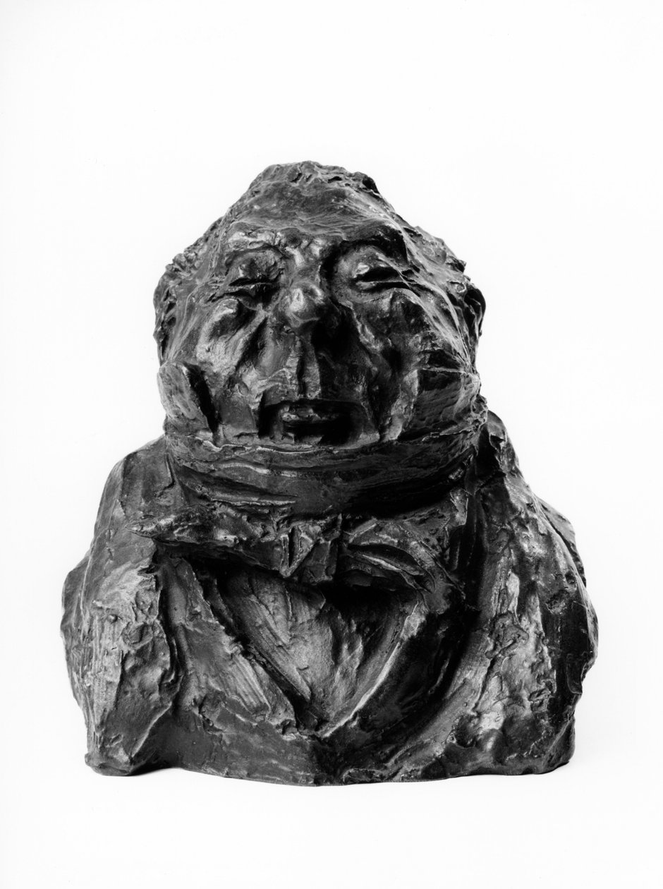 Charles Guillaume Etiennen (177-1845), varapuheenjohtajan ja perustuslain johtajan "" Celebrites du Juste Milieun" "" karikatyyrin rintakuvat. Turhamainen.” Honore Daumierin (1808-1879) veistos 1800-luku. Inv L 48,18 Mitat cm K 16 x P 1 Musee tekijältä Honoré Daumier