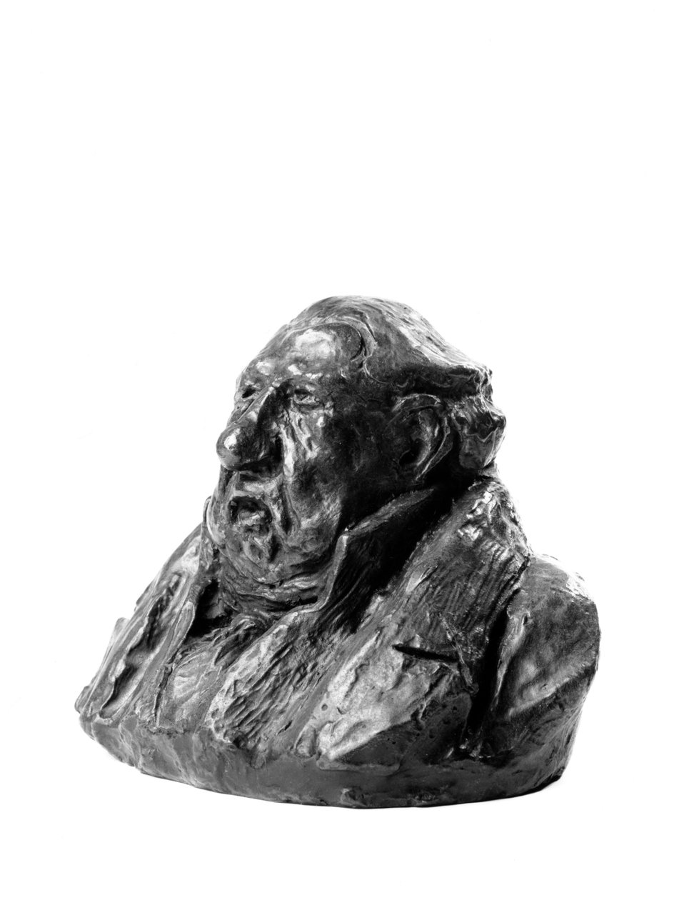 Jean Marie Harle dit Harle pere (1765-1838), varajäsen "" Celebrites du Juste Milieu """ "" karikatyyrin rintakuvat. Kakku"". Honore Daumierin (1808-1879) veistos 1800-luku. Inv L 48,23 Koko cm K 13 x L 1 Musee des Beaux Arts, Palais Lon tekijältä Honoré Daumier