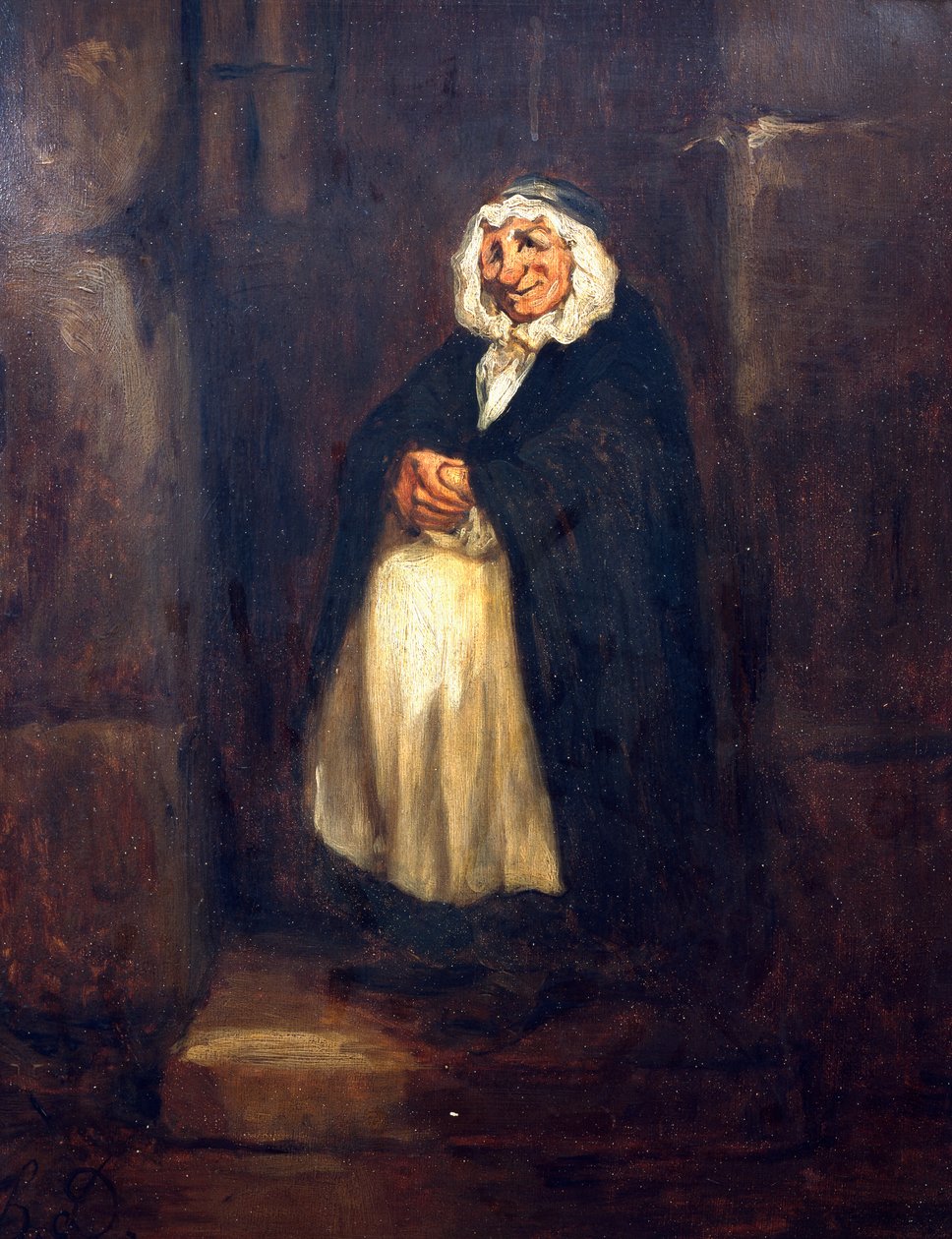 Vanha ovenvartija tekijältä Honoré Daumier