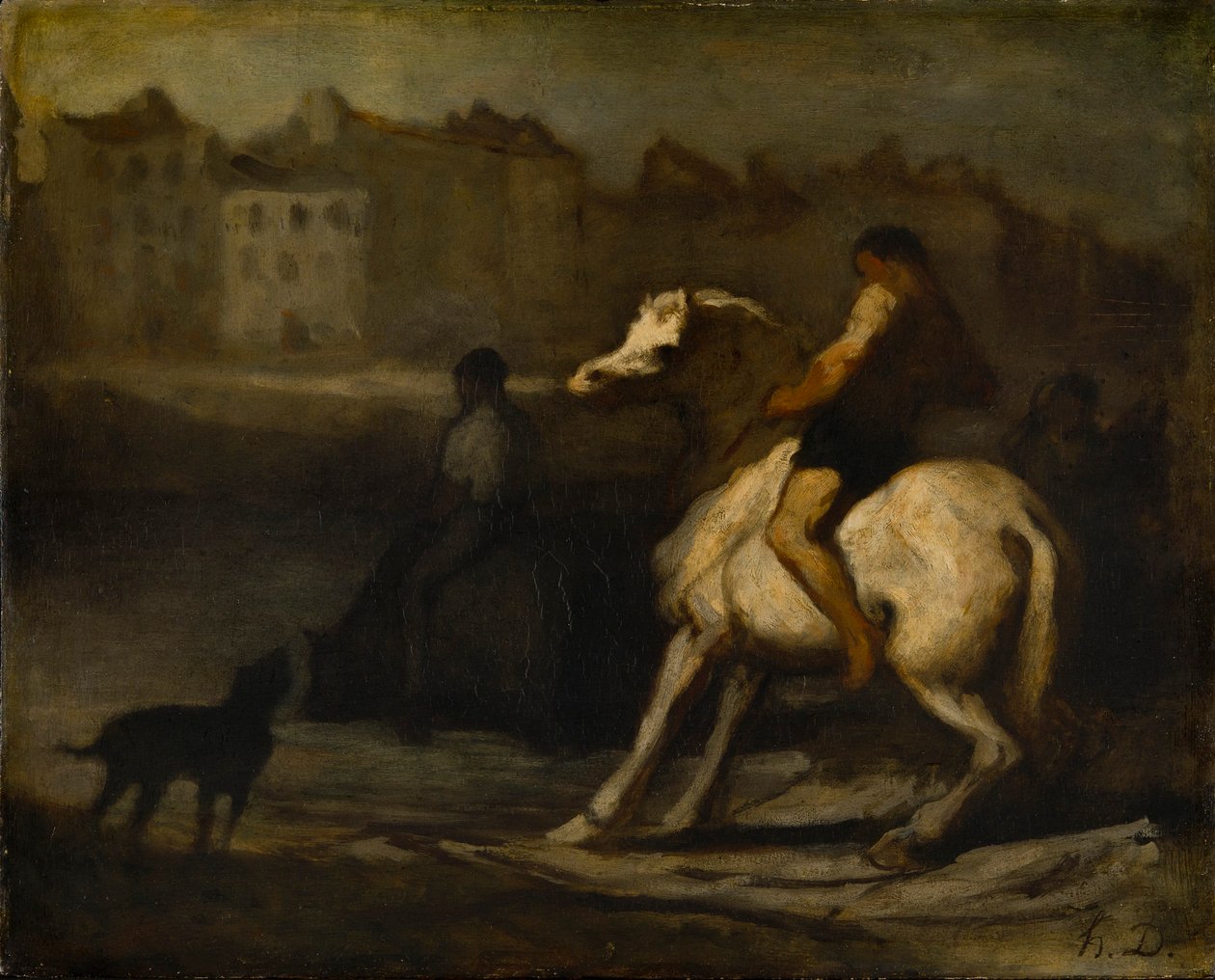 "Kastelupaikka", 1828-1879 tekijältä Honoré Daumier