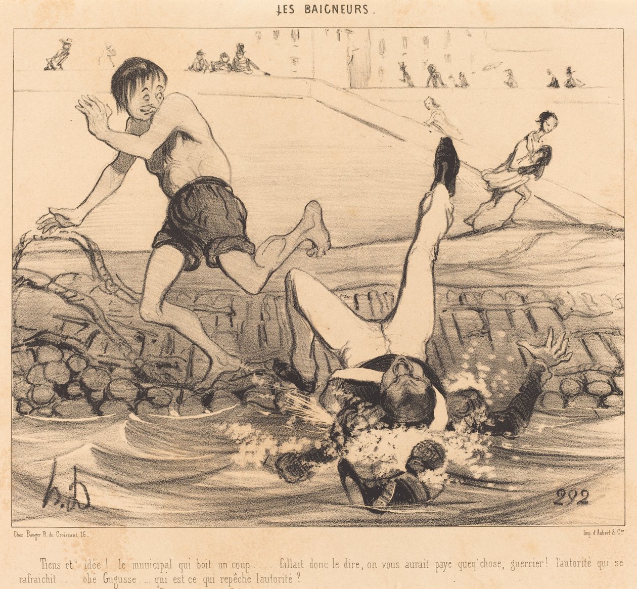 Tässä on ideasi! Kunta joka juo pistoksen... tekijältä Honoré Daumier