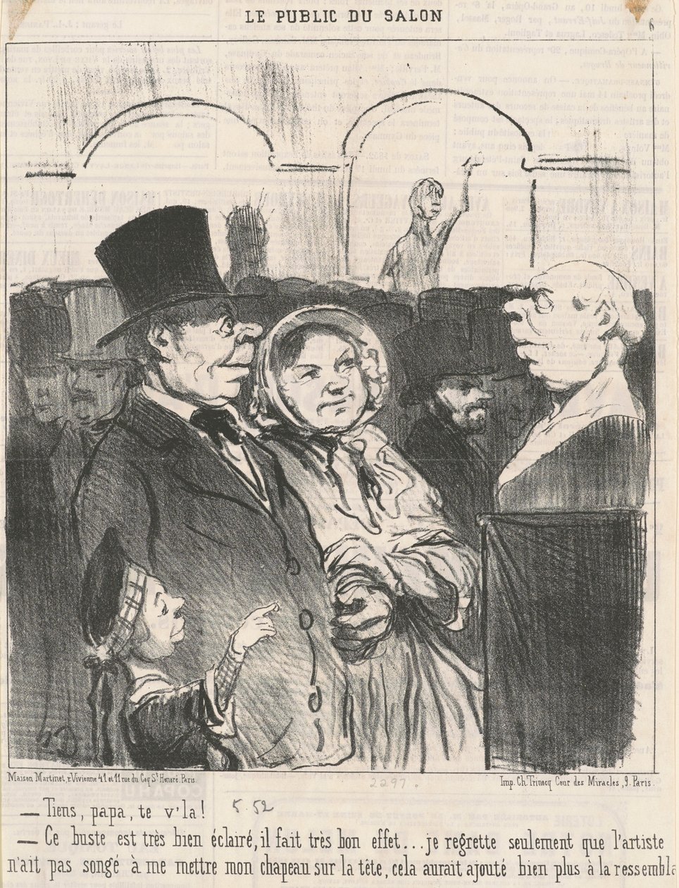 Tässä, isä, siellä sinä olet! ... tekijältä Honoré Daumier