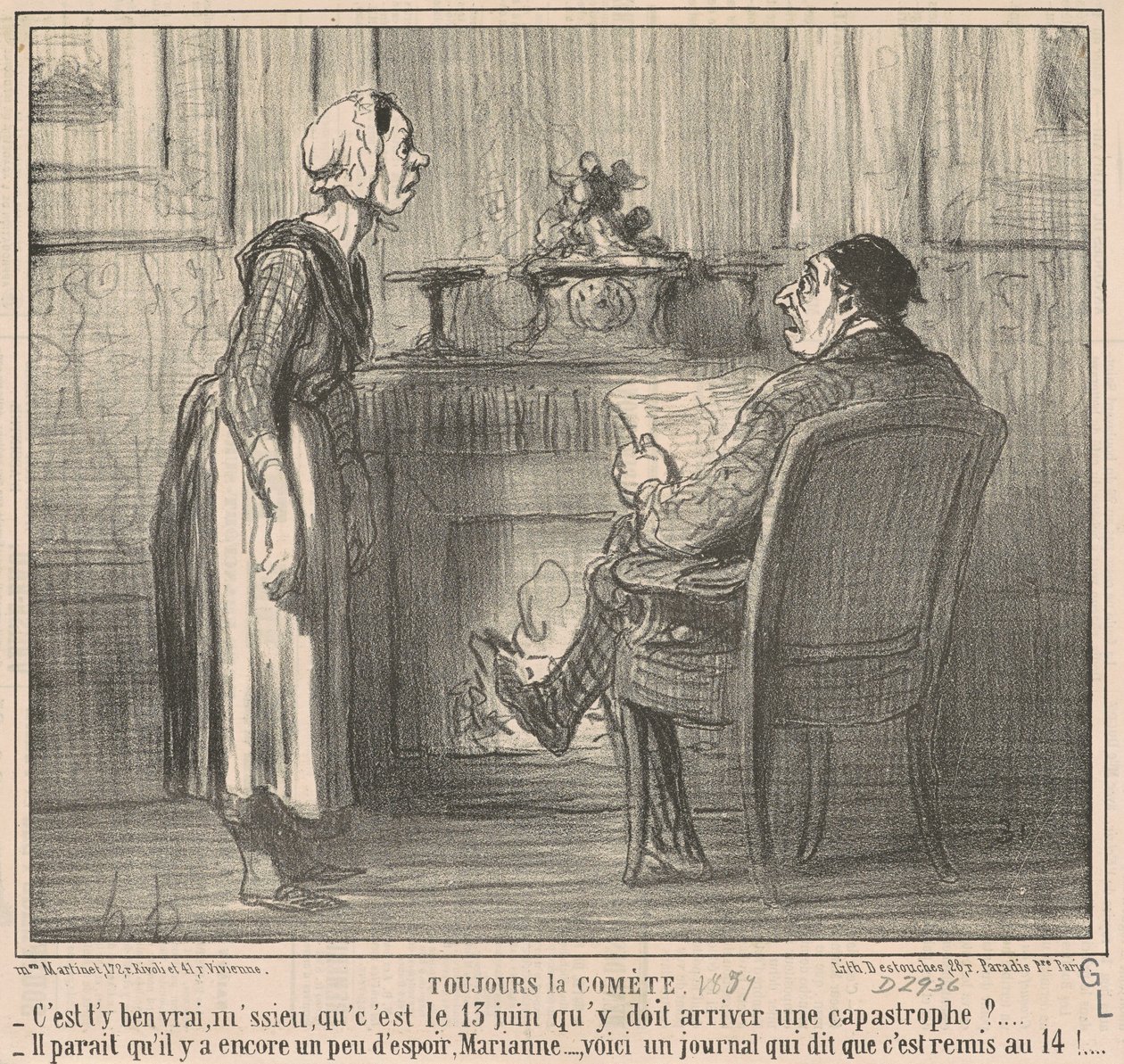 Aina komeetta tekijältä Honoré Daumier