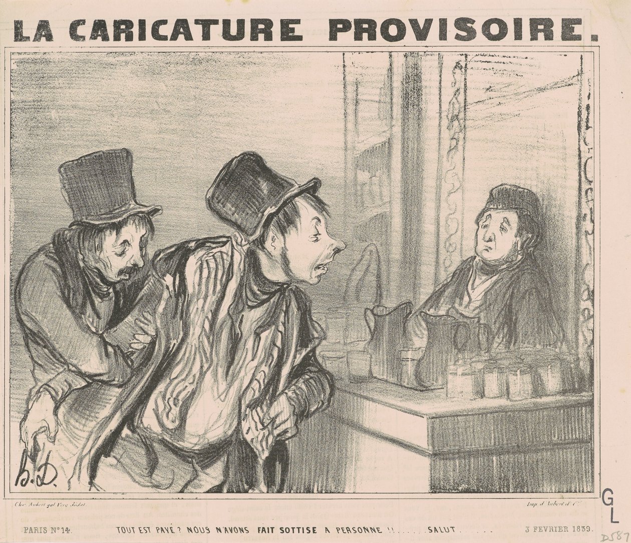 Kaikki maksetaan? Teimme vain... hei tekijältä Honoré Daumier