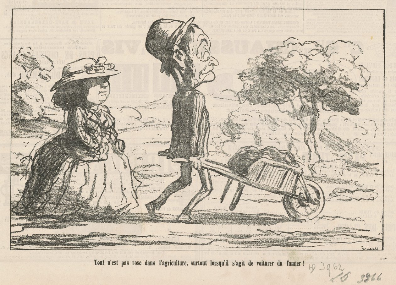 Maataloudessa kaikki ei ole ruusuista... tekijältä Honoré Daumier