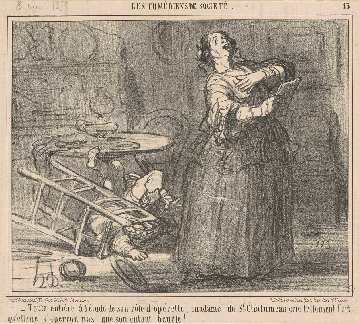 Kokonaan sen roolin tutkiminen... tekijältä Honoré Daumier