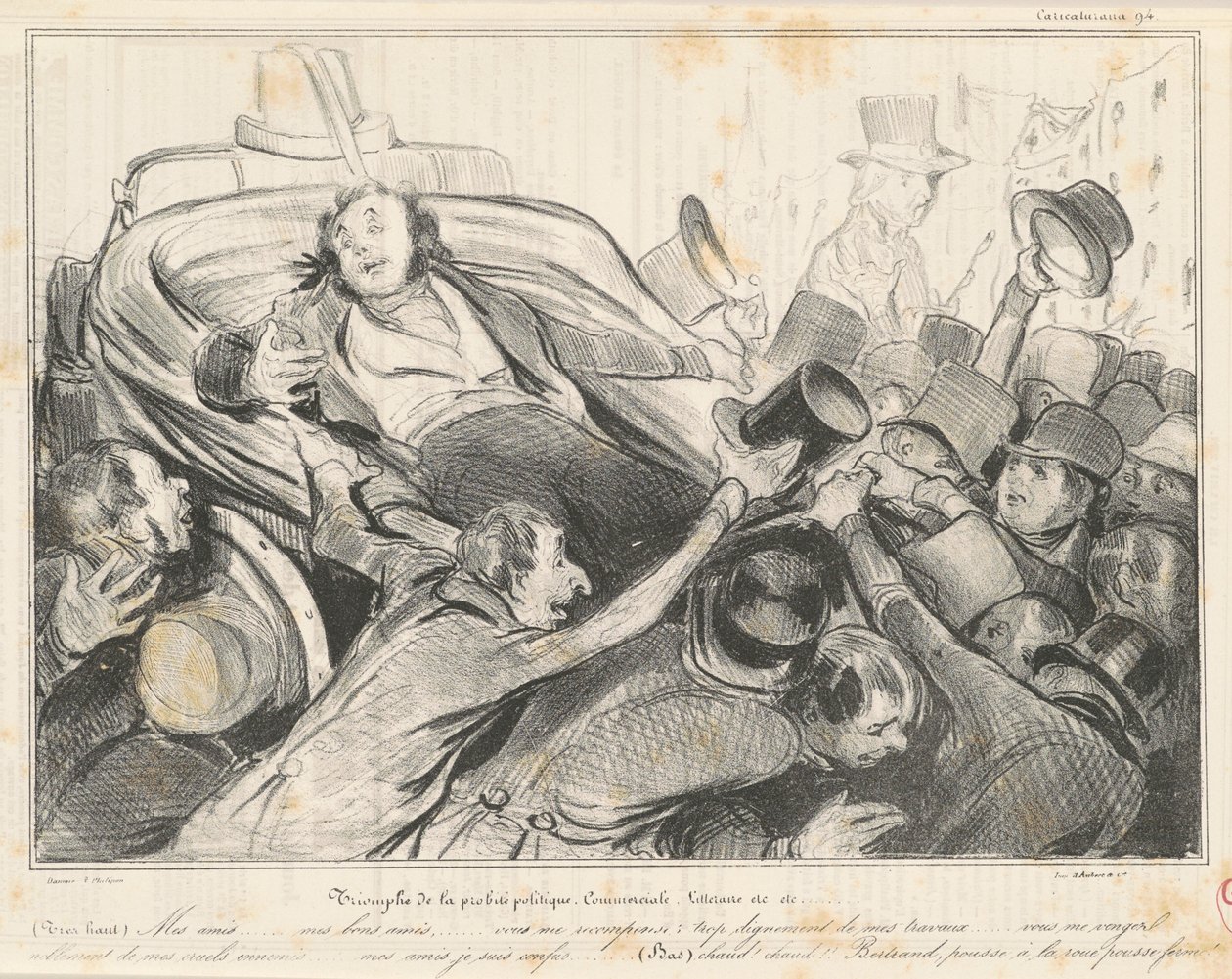 Kauppapolitiikan rehellisyyden voitto tekijältä Honoré Daumier