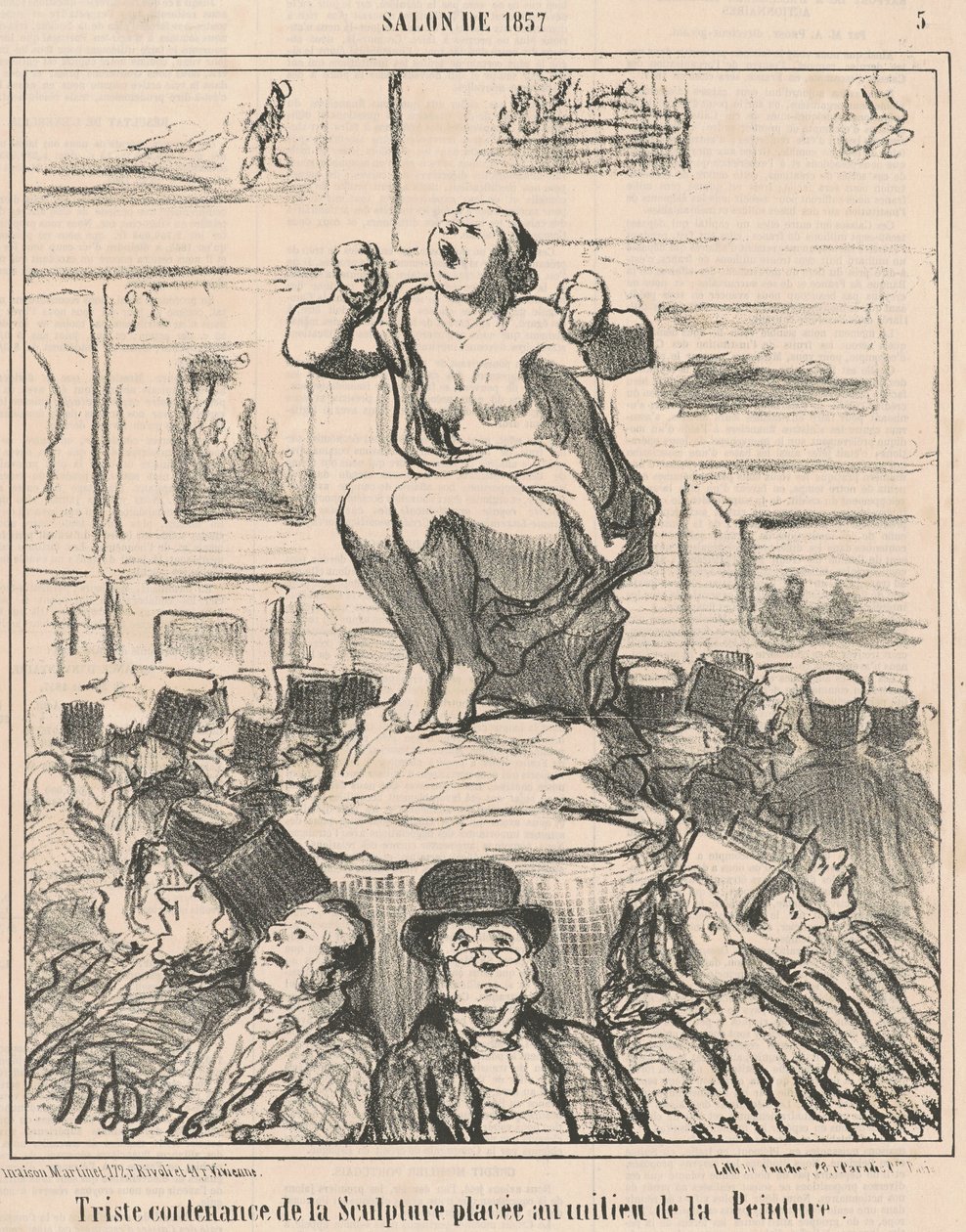 Veistoksen surulliset ilmeet... tekijältä Honoré Daumier