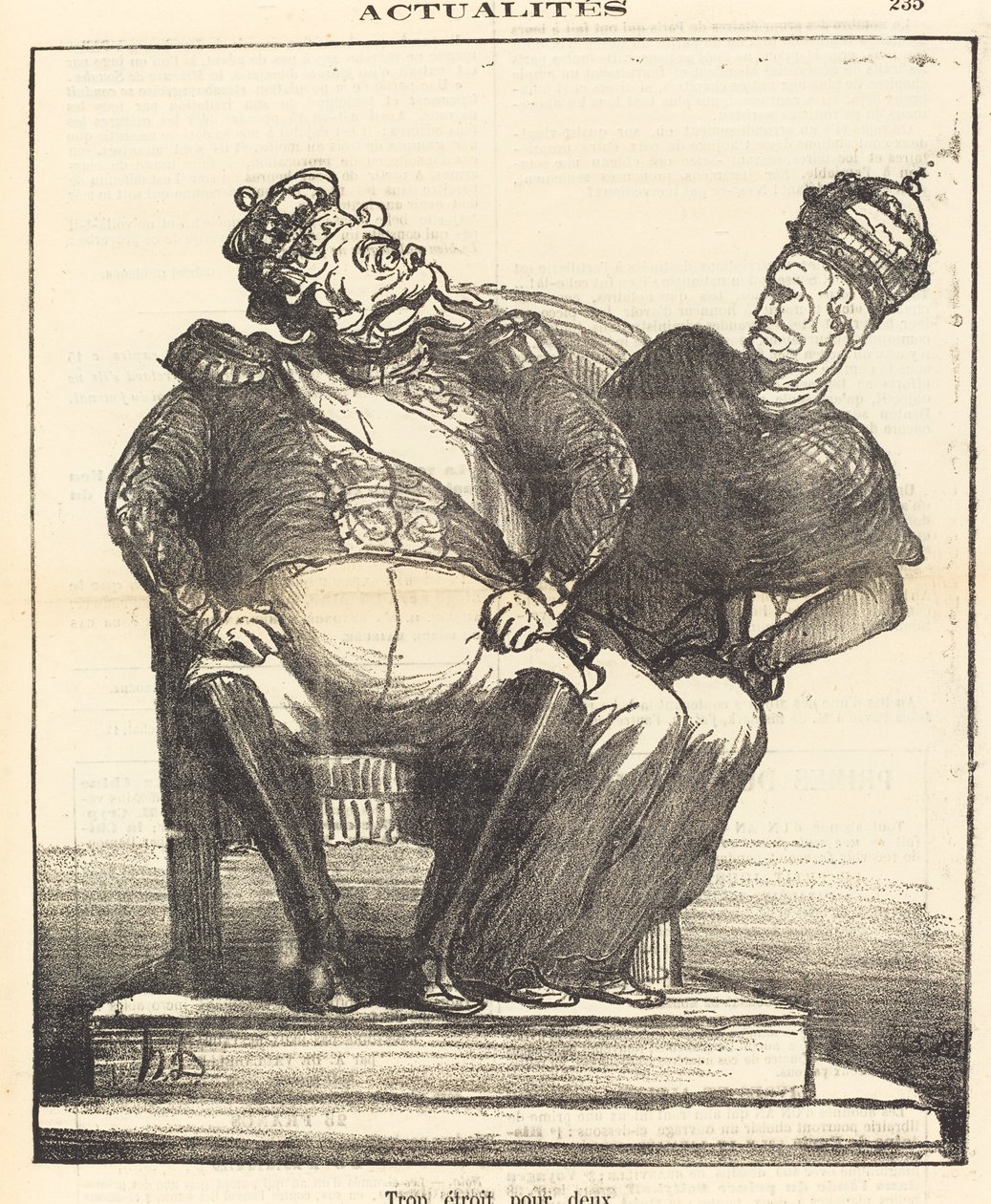 Liian kapea kahdelle tekijältä Honoré Daumier