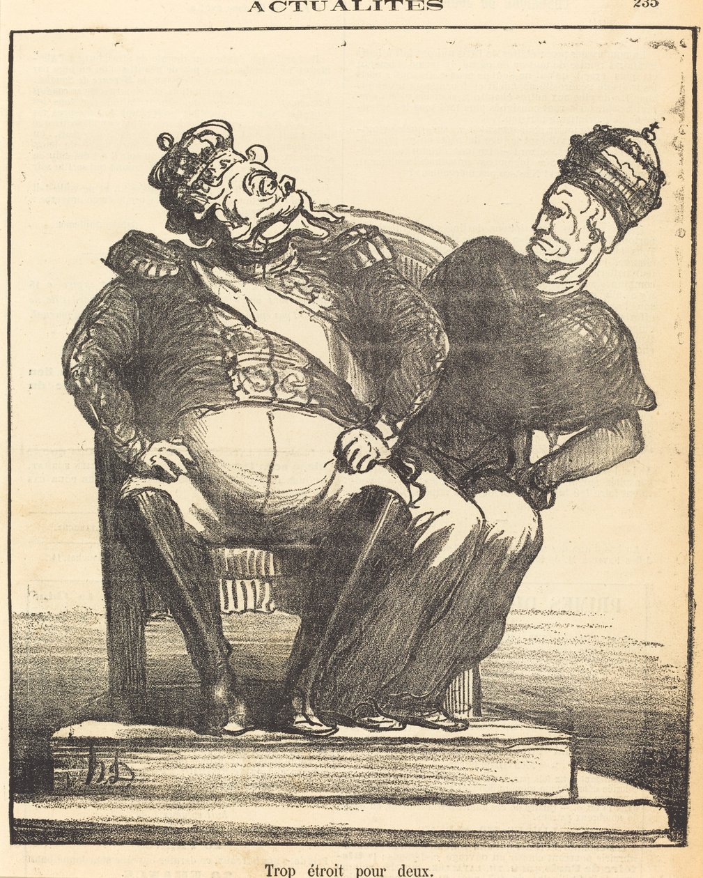 Liian kapea kahdelle tekijältä Honoré Daumier