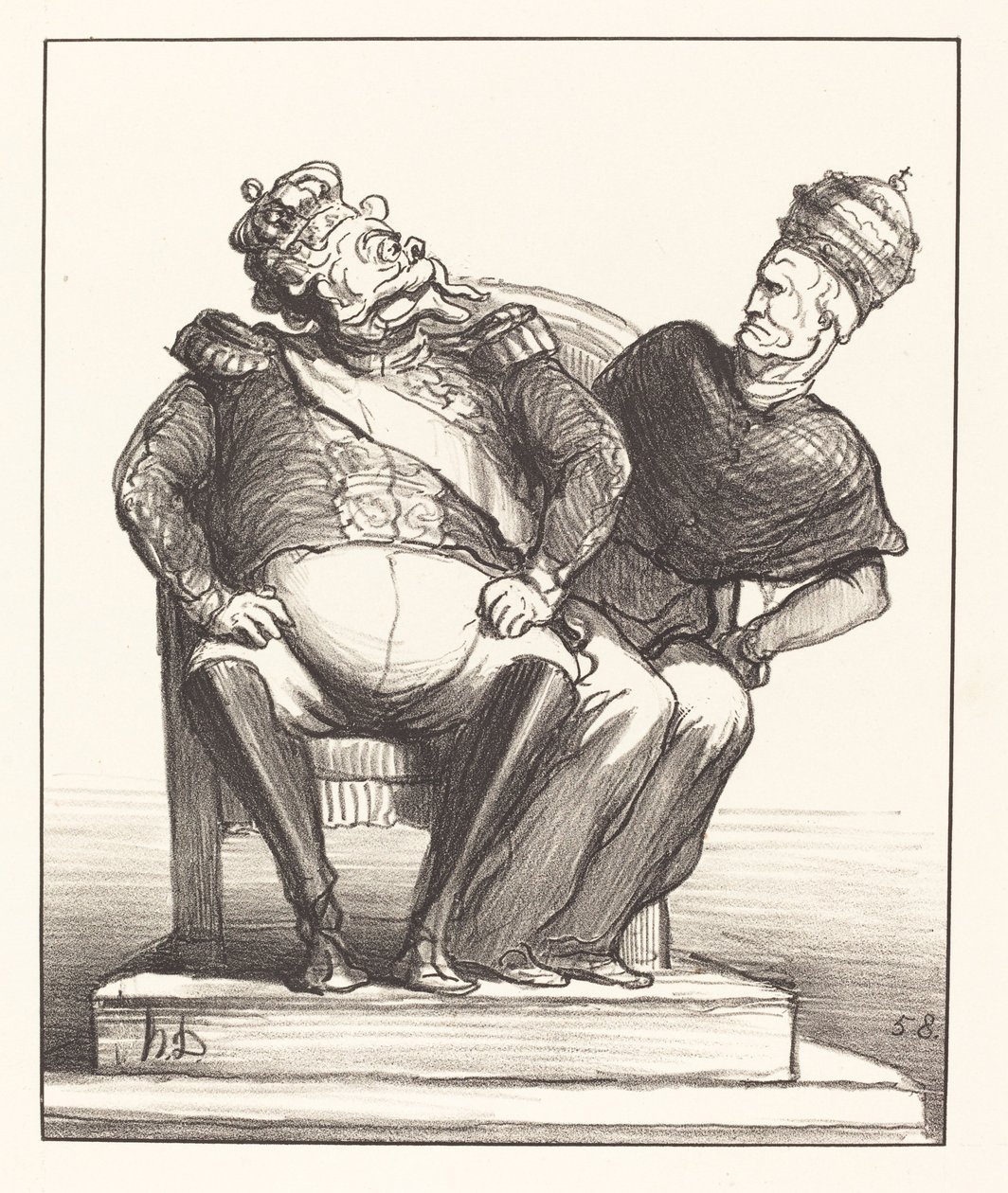 Liian kapea kahdelle tekijältä Honoré Daumier