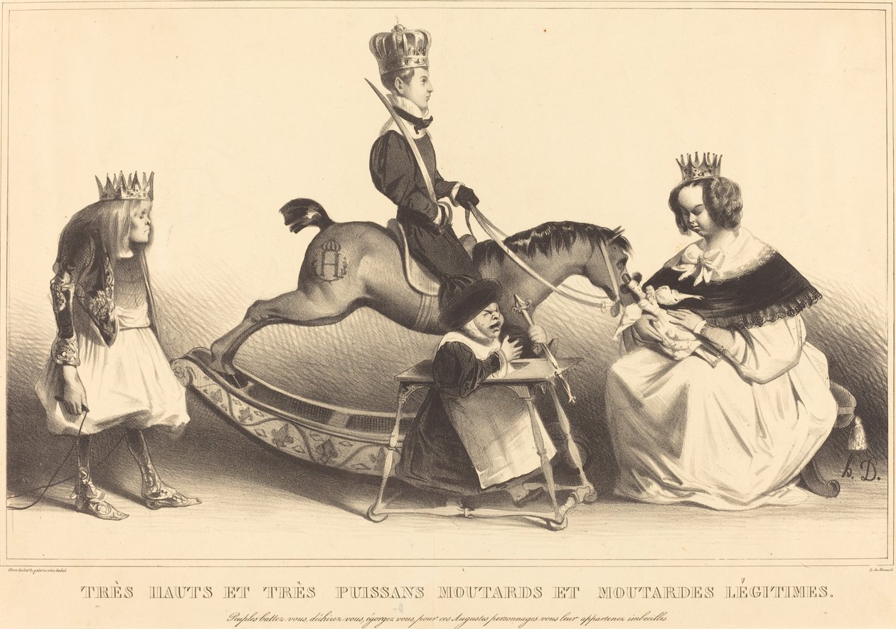 Erittäin korkeat ja erittäin voimakkaat legit sinapit ja sinapit tekijältä Honoré Daumier