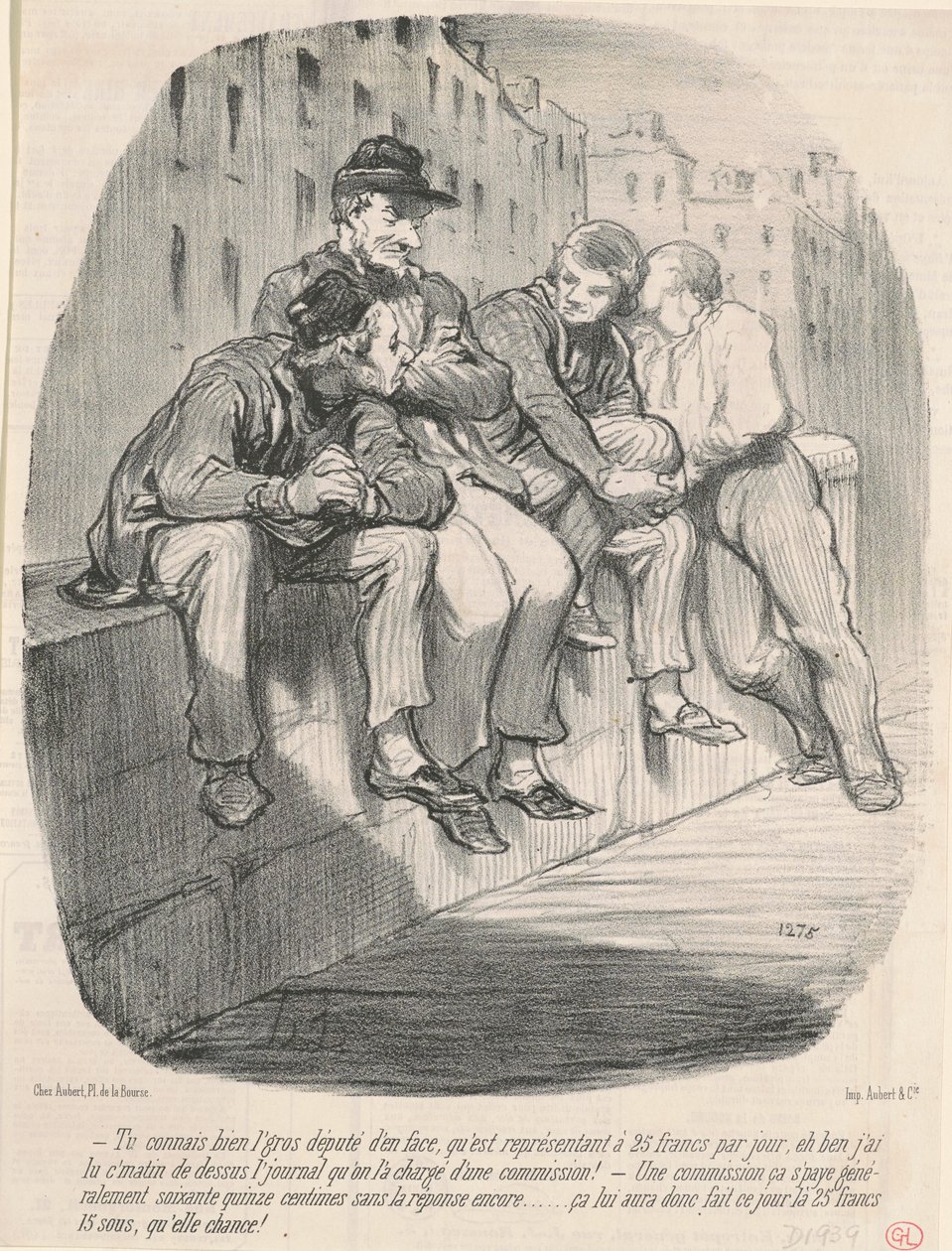 Tiedät hyvin lihavan kansanedustajan vastapäätä... tekijältä Honoré Daumier