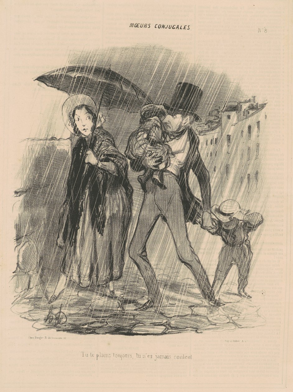 Valitat aina, et ole koskaan onnellinen. tekijältä Honoré Daumier
