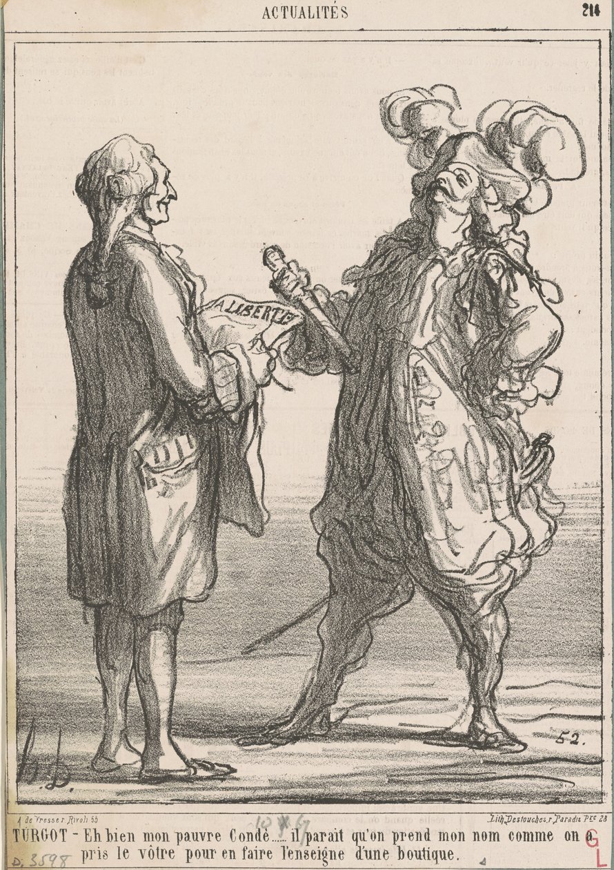 Turgot -- No minun köyhä asunnoni... tekijältä Honoré Daumier